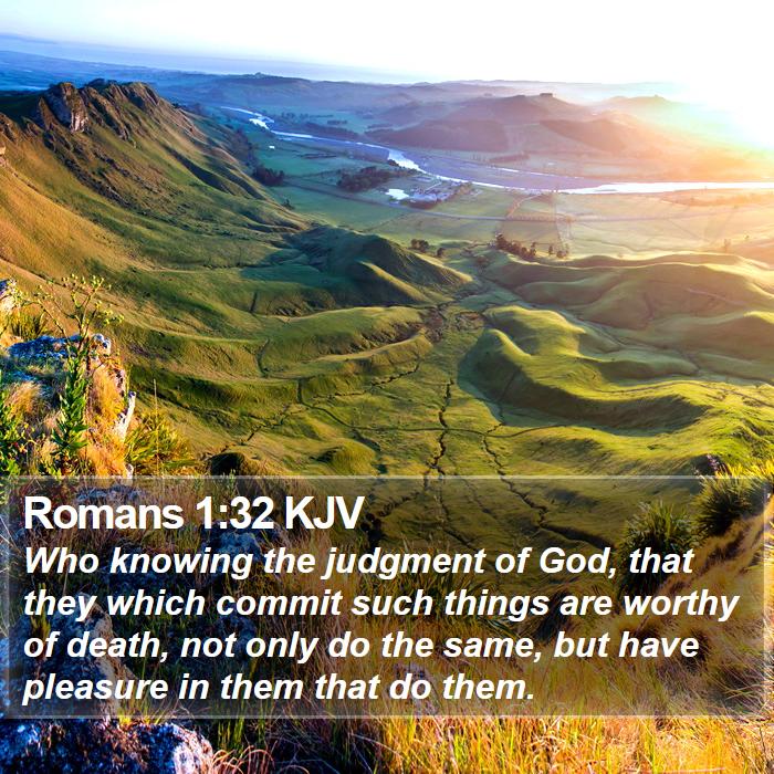 Romans 1:32 KJV Bible Study