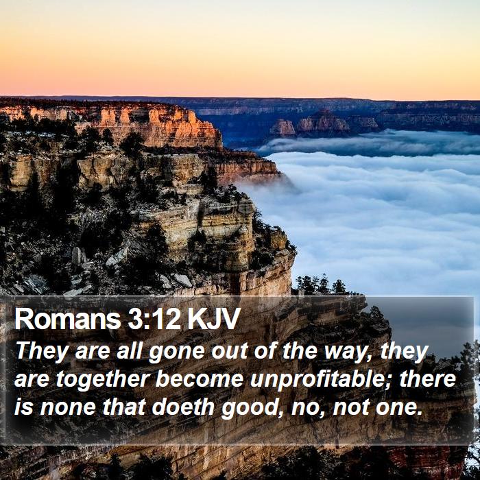 Romans 3:12 KJV Bible Study