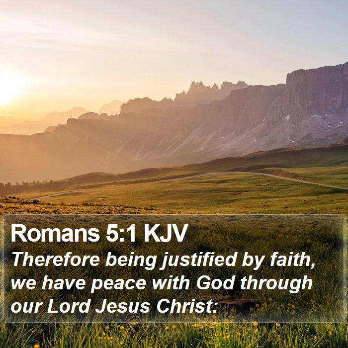 Romans 5:1 KJV Bible Study