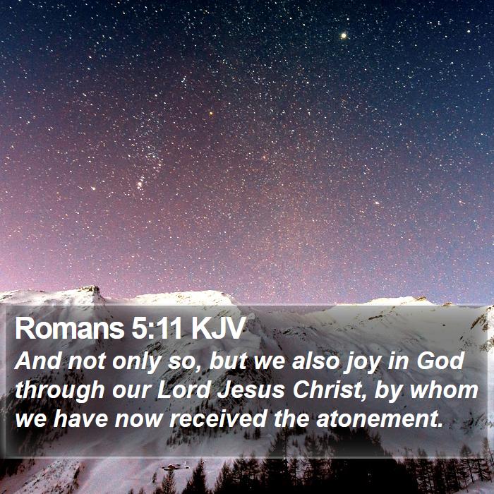 Romans 5:11 KJV Bible Study