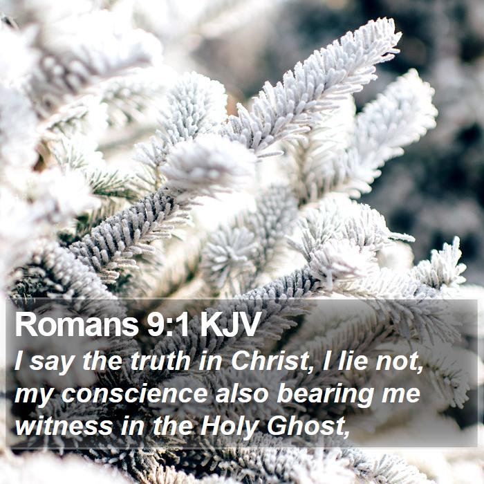 Romans 9:1 KJV Bible Study