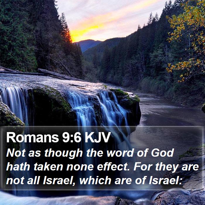 Romans 9:6 KJV Bible Study