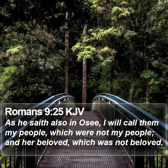 Romans 9:25 KJV Bible Study