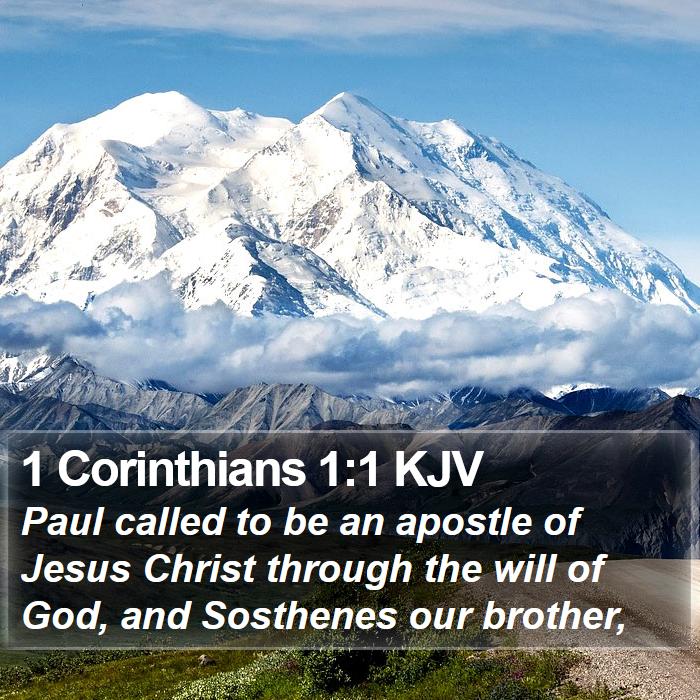 1 Corinthians 1:1 KJV Bible Study