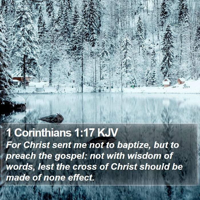 1 Corinthians 1:17 KJV Bible Study