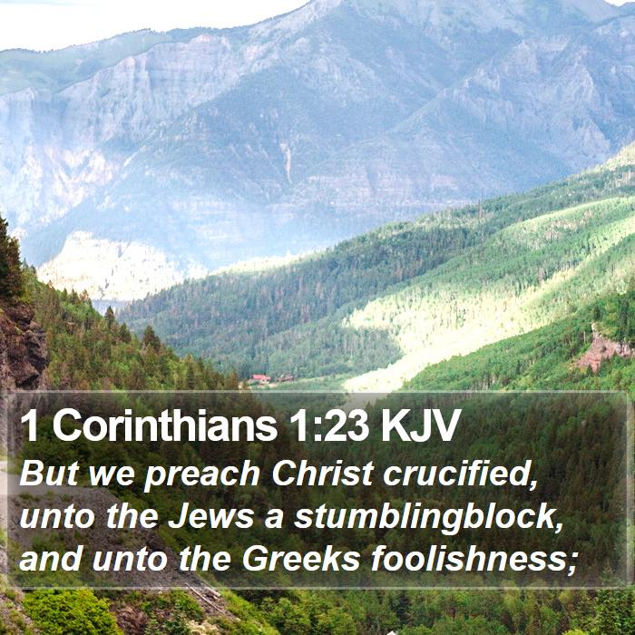 1 Corinthians 1:23 KJV Bible Study