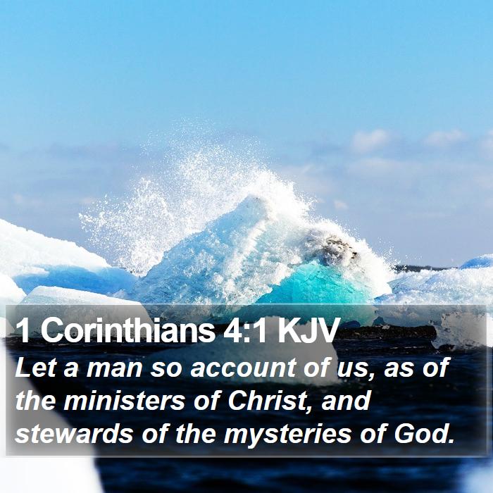 1 Corinthians 4:1 KJV Bible Study