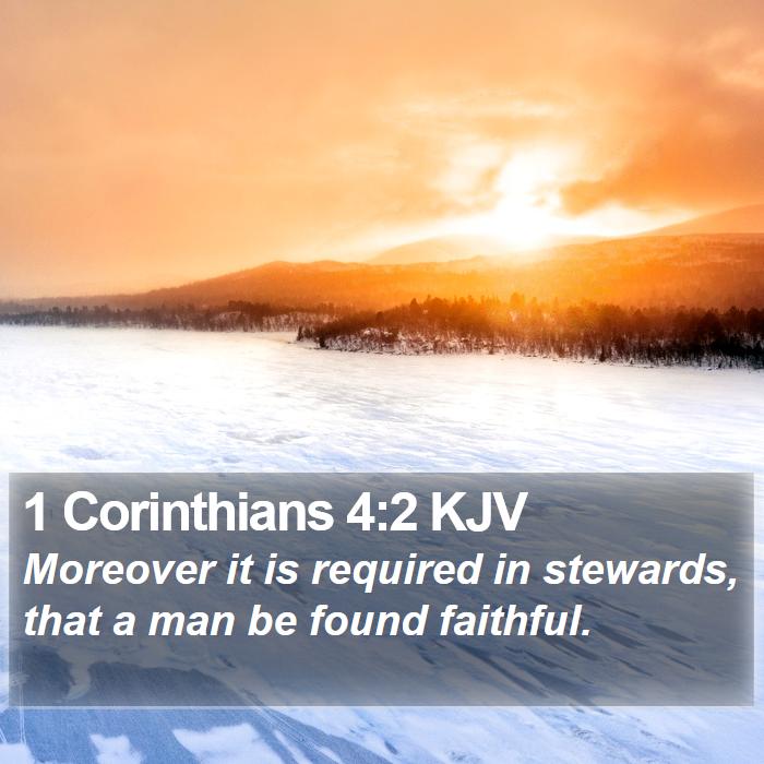 1 Corinthians 4:2 KJV Bible Study