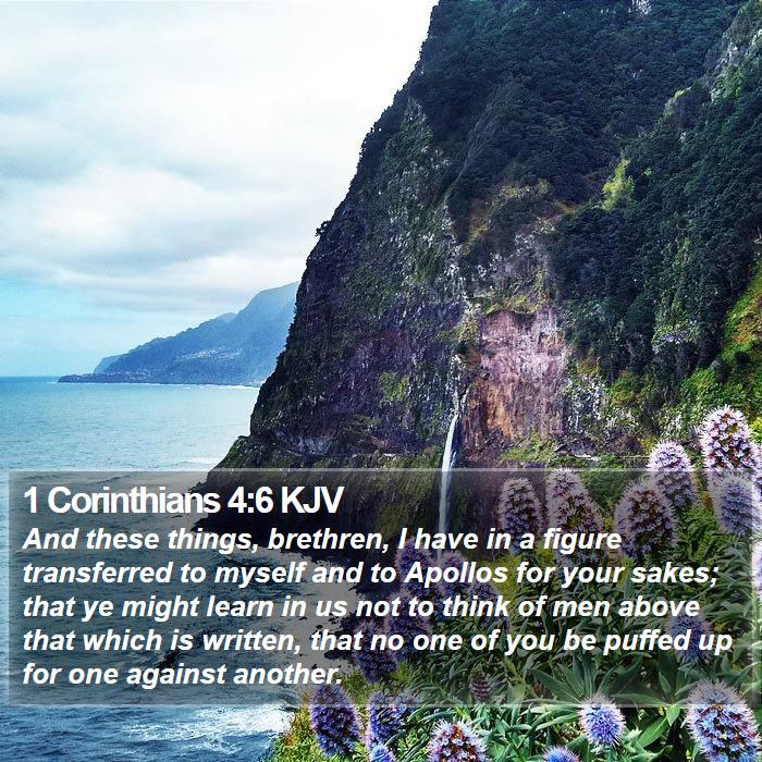 1 Corinthians 4:6 KJV Bible Study