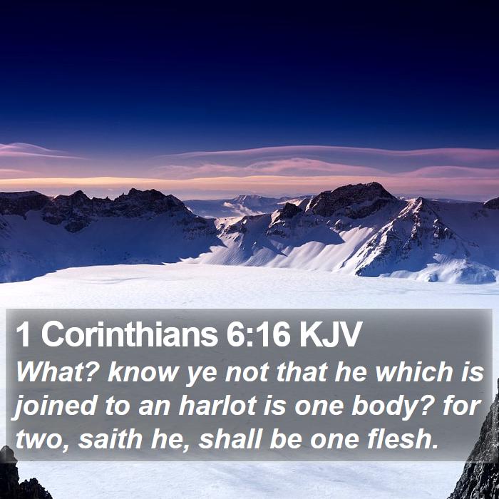 1 Corinthians 6:16 KJV Bible Study