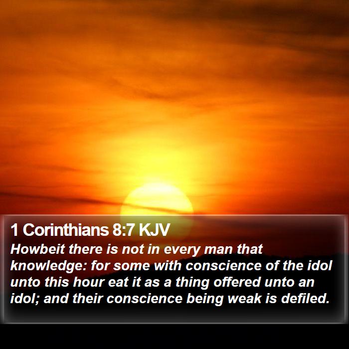 1 Corinthians 8:7 KJV Bible Study