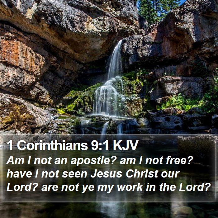 1 Corinthians 9:1 KJV Bible Study