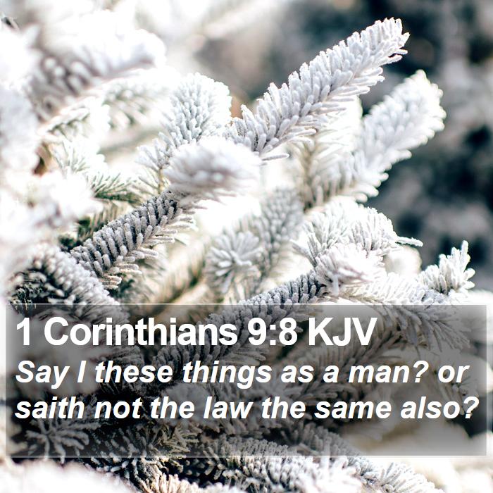 1 Corinthians 9:8 KJV Bible Study