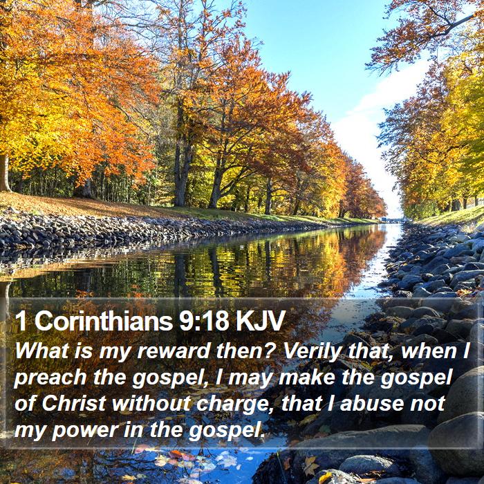 1 Corinthians 9:18 KJV Bible Study