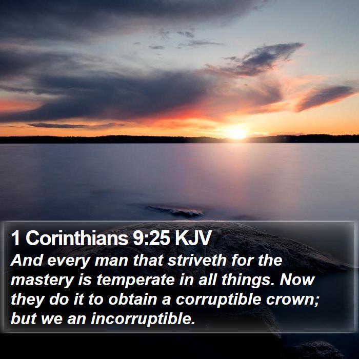 1 Corinthians 9:25 KJV Bible Study