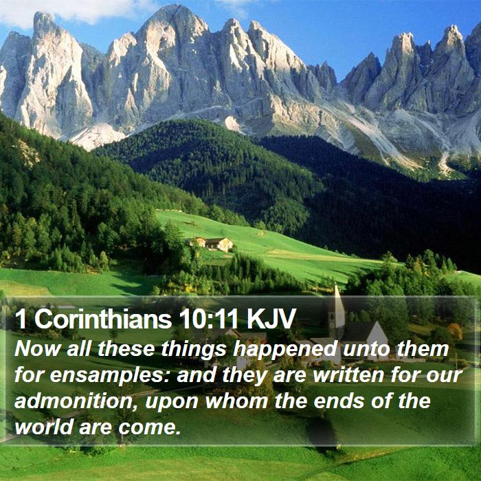 1 Corinthians 10:11 KJV Bible Study