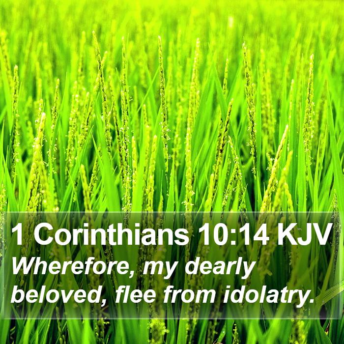 1 Corinthians 10:14 KJV Bible Study