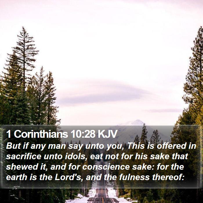 1 Corinthians 10:28 KJV Bible Study