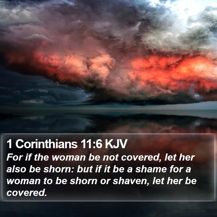 1 Corinthians 11:6 KJV Bible Study