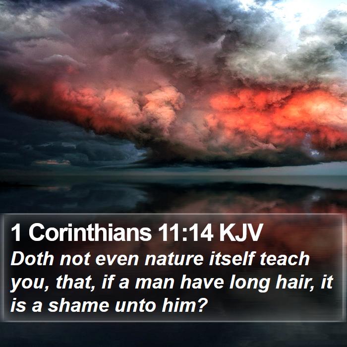 1 Corinthians 11:14 KJV Bible Study