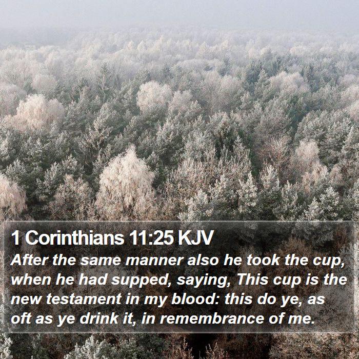 1 Corinthians 11:25 KJV Bible Study