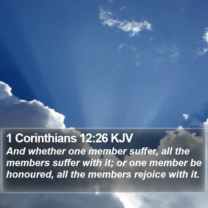 1 Corinthians 12:26 KJV Bible Study
