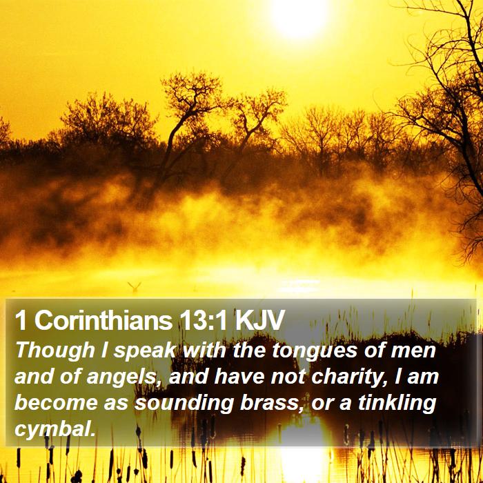 1 Corinthians 13:1 KJV Bible Study