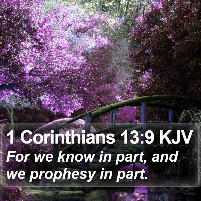 1 Corinthians 13:9 KJV Bible Study