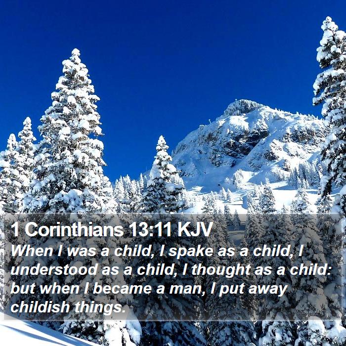 1 Corinthians 13:11 KJV Bible Study