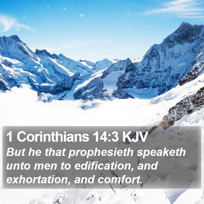 1 Corinthians 14:3 KJV Bible Study