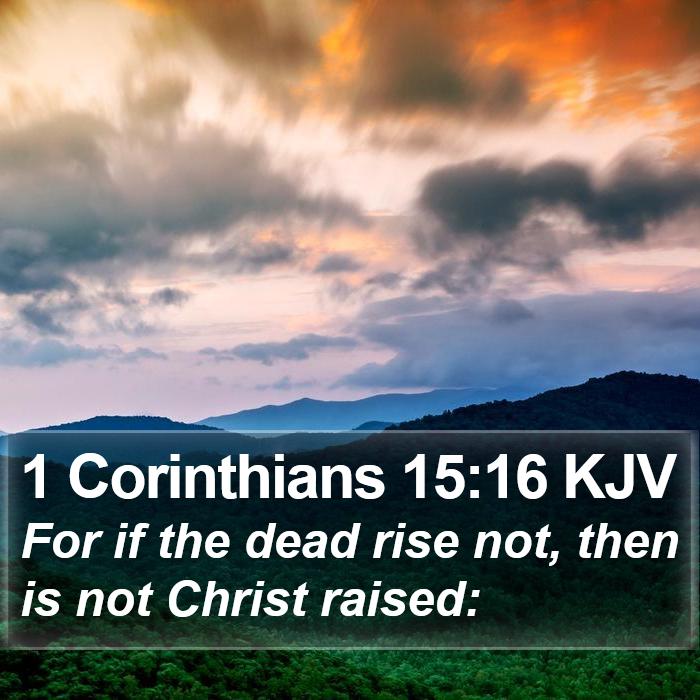 1 Corinthians 15:16 KJV Bible Study