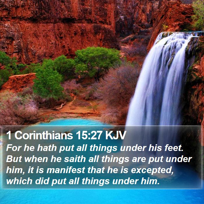 1 Corinthians 15:27 KJV Bible Study