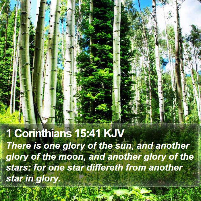 1 Corinthians 15:41 KJV Bible Study