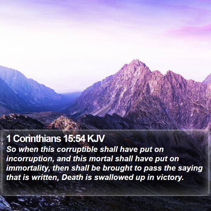 1 Corinthians 15:54 KJV Bible Study