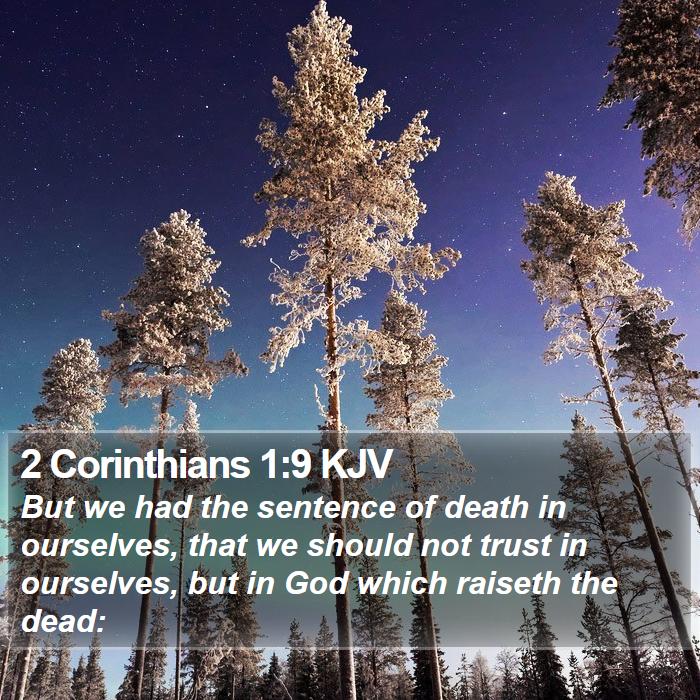 2 Corinthians 1:9 KJV Bible Study