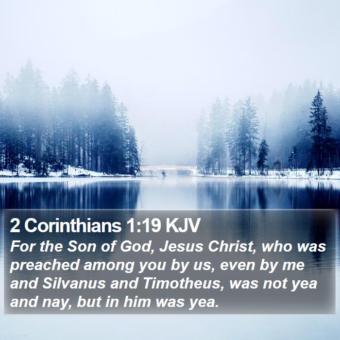 2 Corinthians 1:19 KJV Bible Study