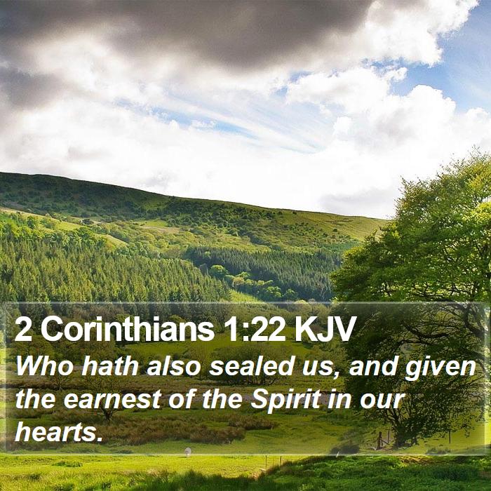 2 Corinthians 1:22 KJV Bible Study