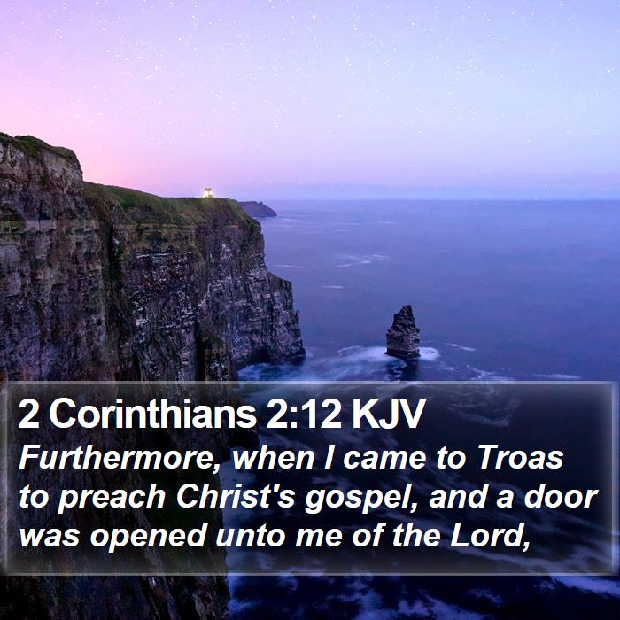 2 Corinthians 2:12 KJV Bible Study