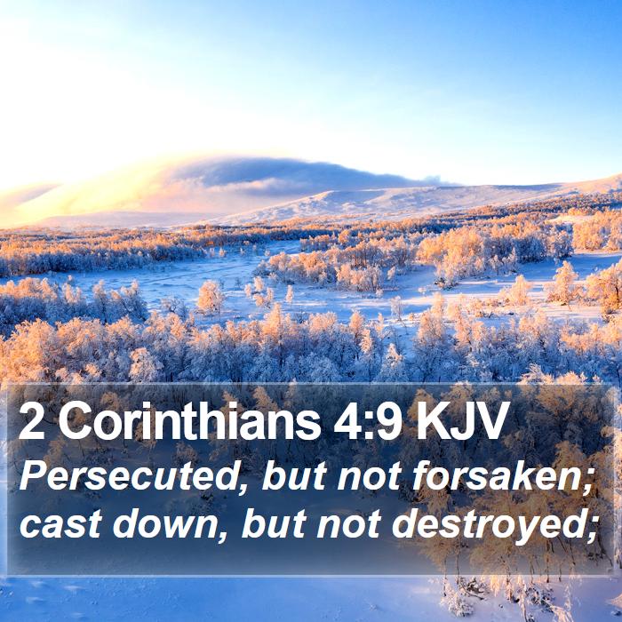 2 Corinthians 4:9 KJV Bible Study