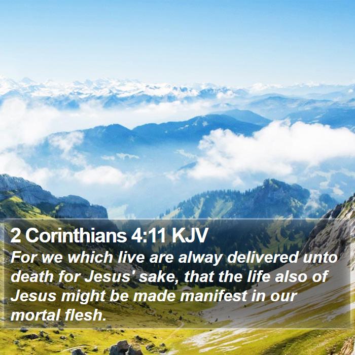 2 Corinthians 4:11 KJV Bible Study