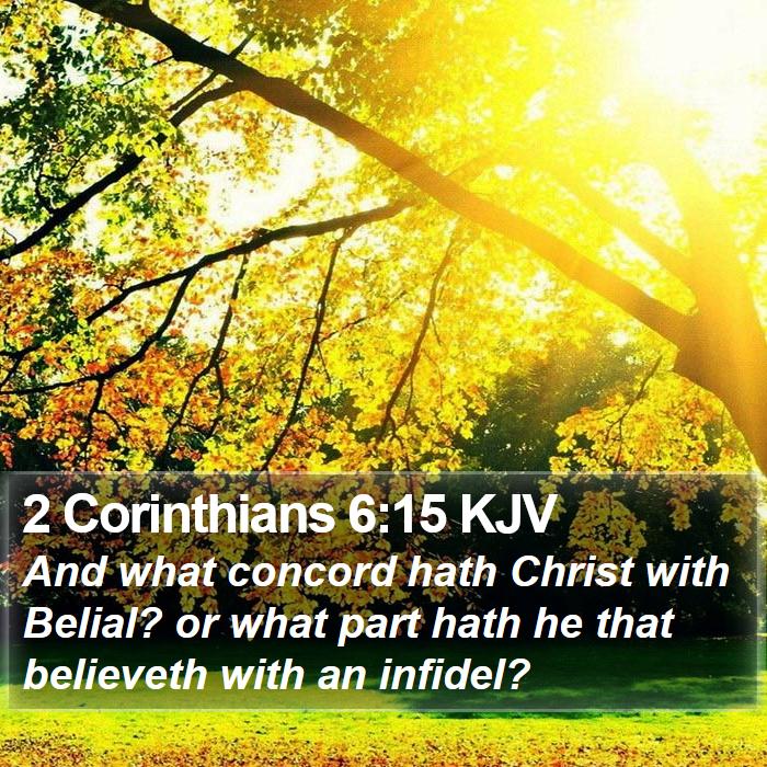 2 Corinthians 6:15 KJV Bible Study