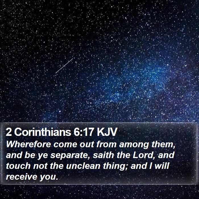 2 Corinthians 6:17 KJV Bible Study