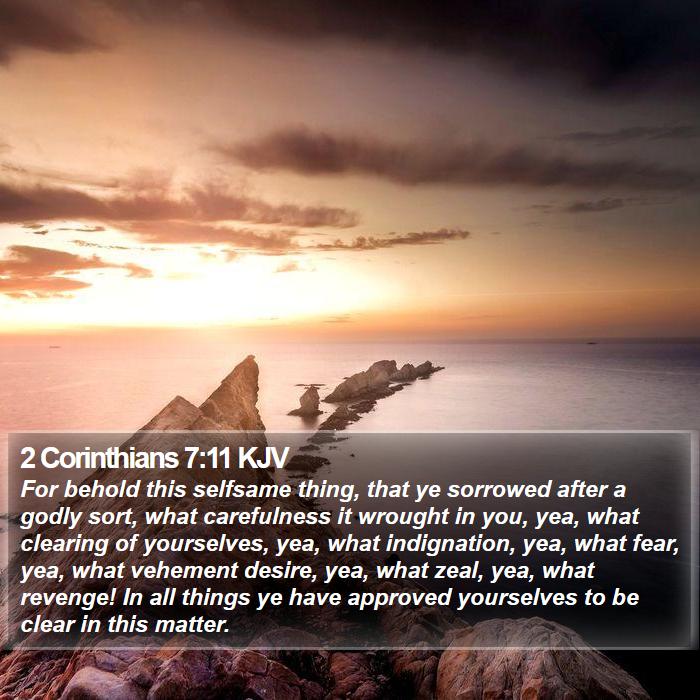 2 Corinthians 7:11 KJV Bible Study