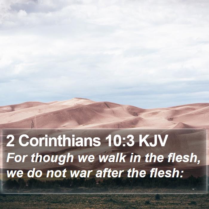 2 Corinthians 10:3 KJV Bible Study