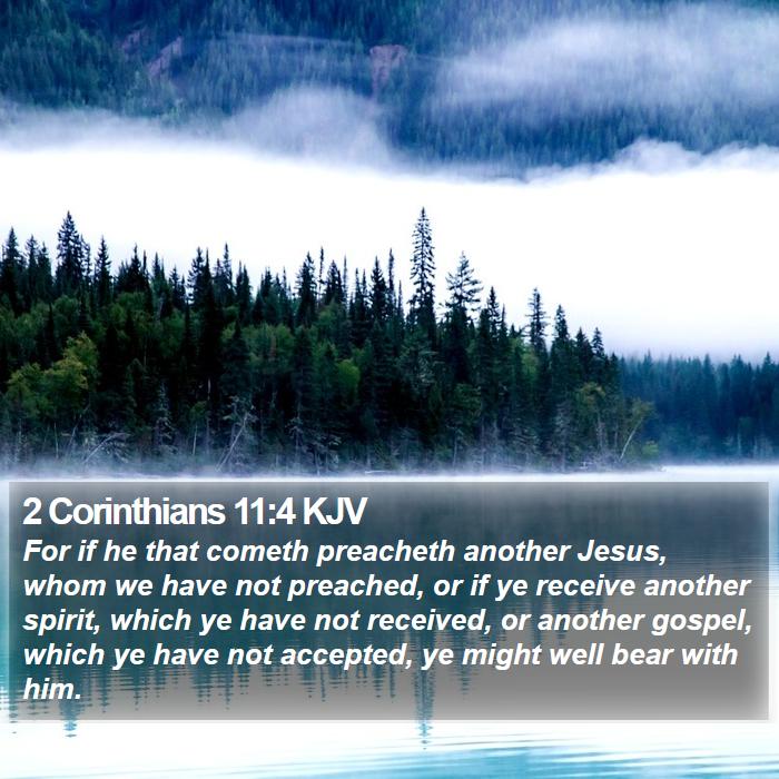 2 Corinthians 11:4 KJV Bible Study