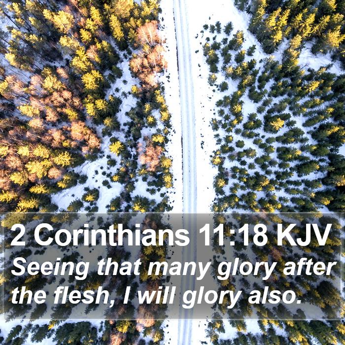 2 Corinthians 11:18 KJV Bible Study