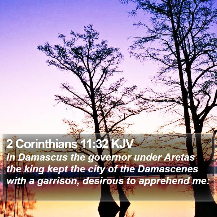 2 Corinthians 11:32 KJV Bible Study