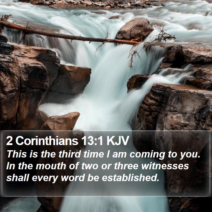 2 Corinthians 13:1 KJV Bible Study