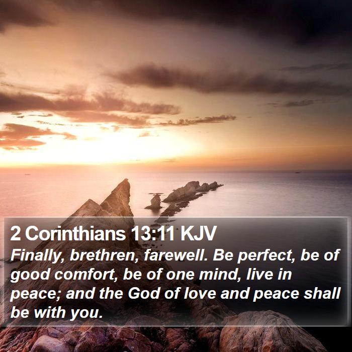 2 Corinthians 13:11 KJV Bible Study