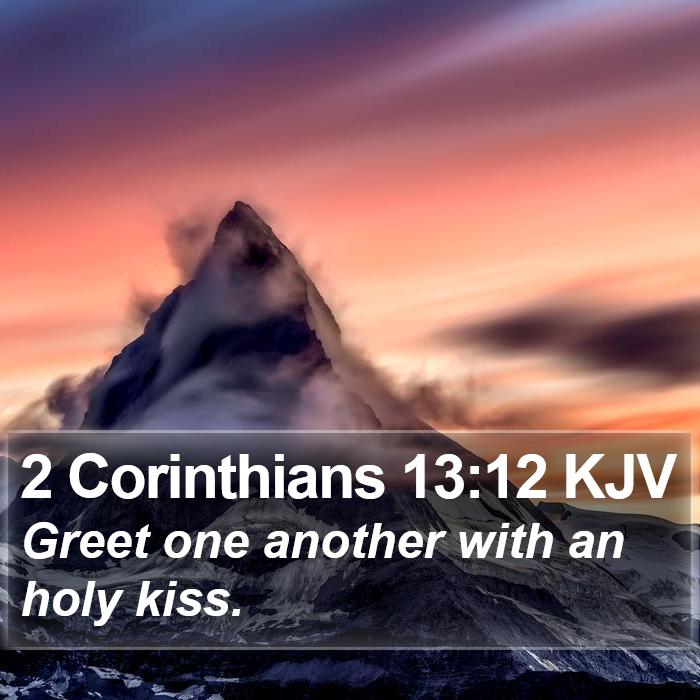 2 Corinthians 13:12 KJV Bible Study